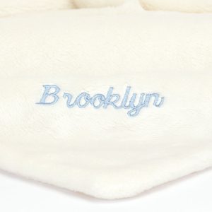 Personalised Bashful Black & Cream Puppy Soother